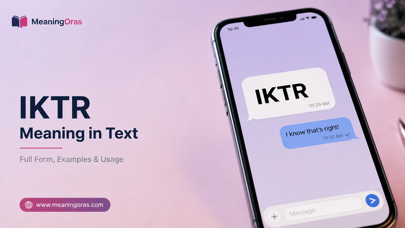 IKTR Meaning in Text