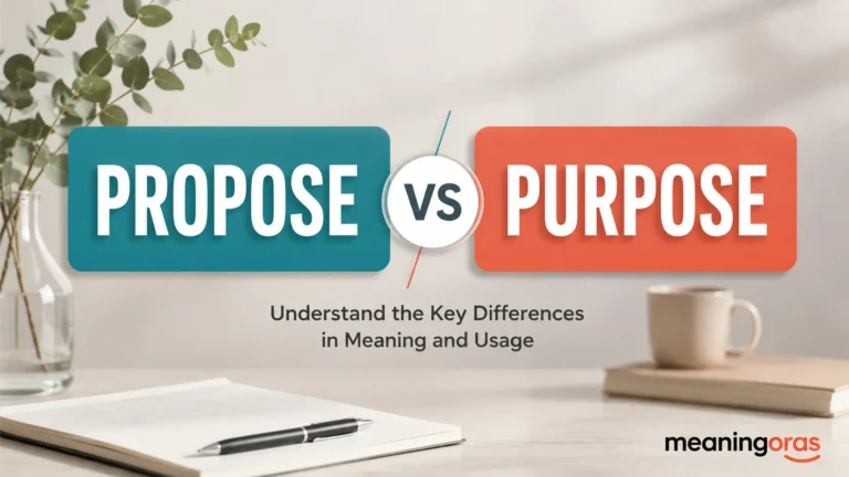 Propose vs Purpose