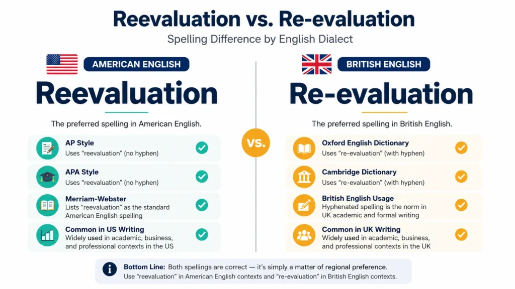 Reevaluation or Re-evaluation