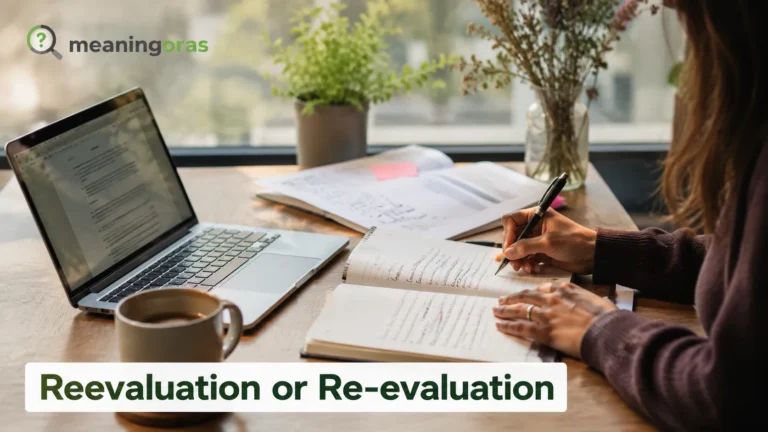 Reevaluation or Re-evaluation