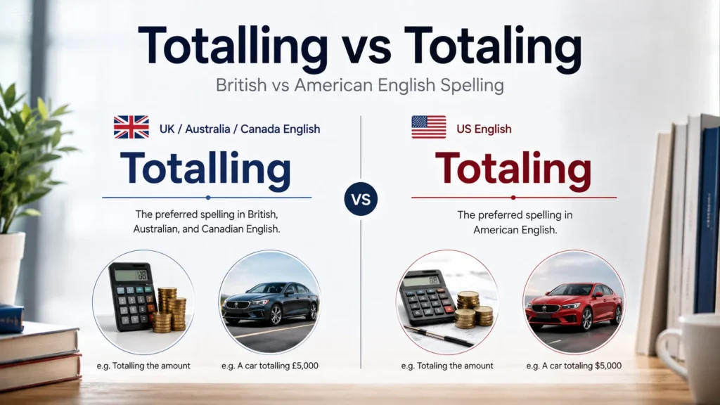 Totalling vs Totaling