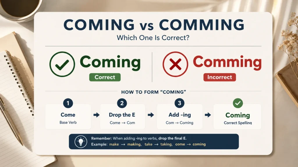 Coming vs Comming