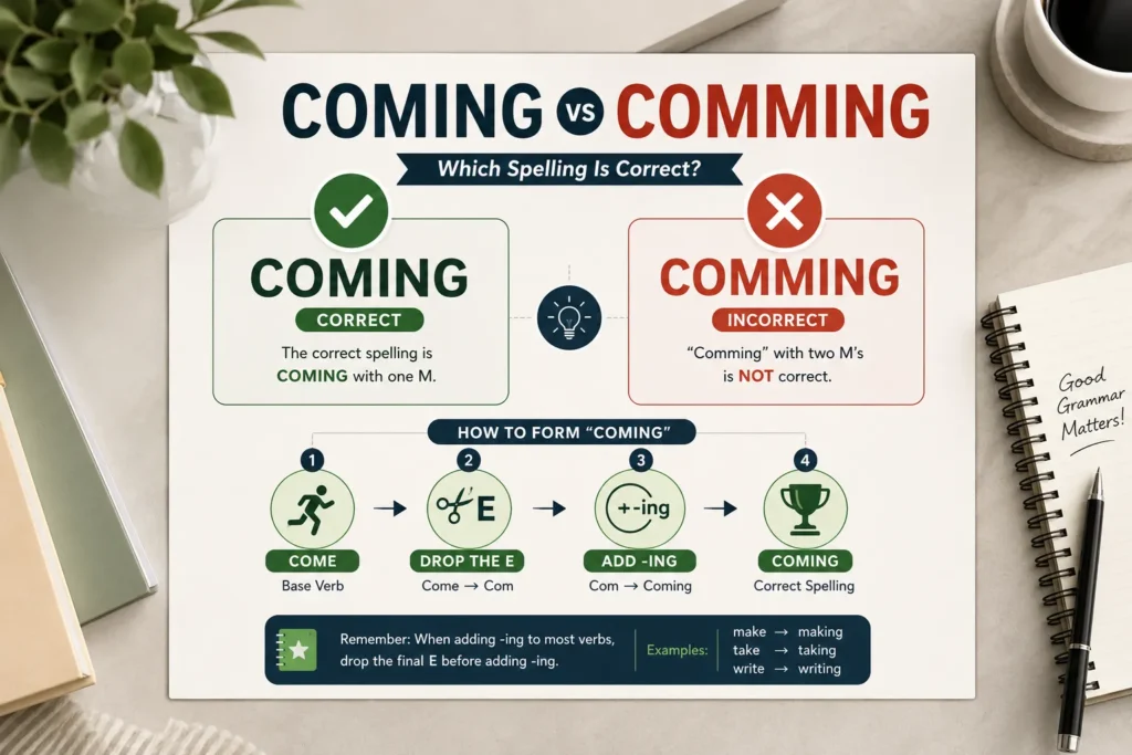 Coming vs Comming