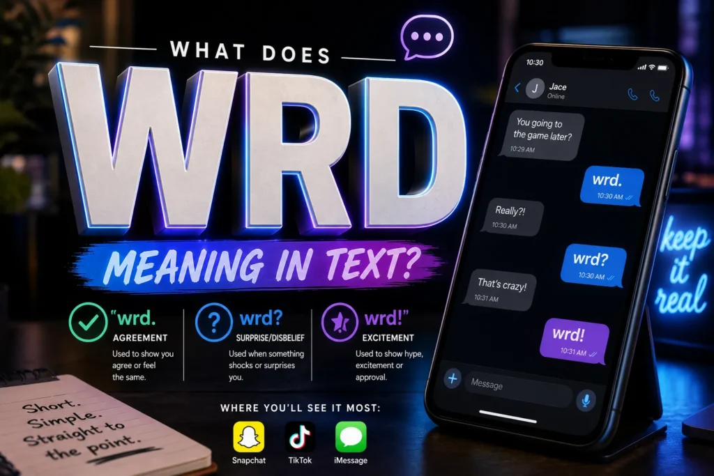 WRD Meaning in Text