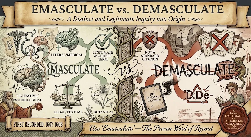 Emasculate vs. Demasculate