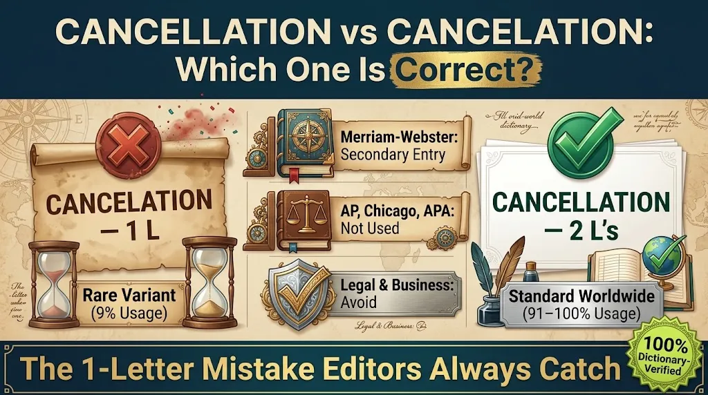 Cancellation vs Cancelation 