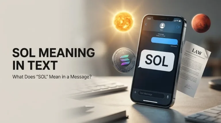 SOL Meaning in Text
