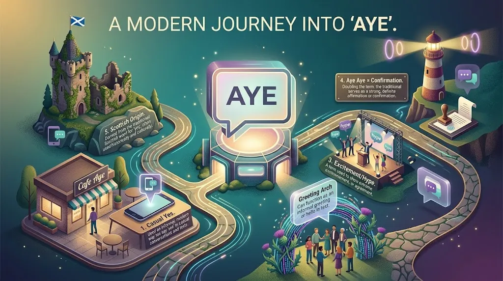 AYE Meaning in Text