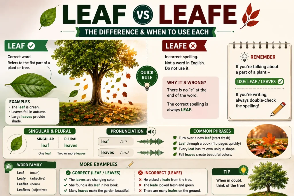 Leafs or Leaves