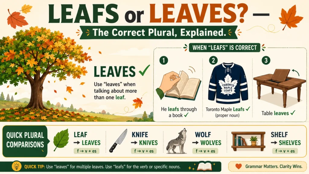 Leafs or Leaves