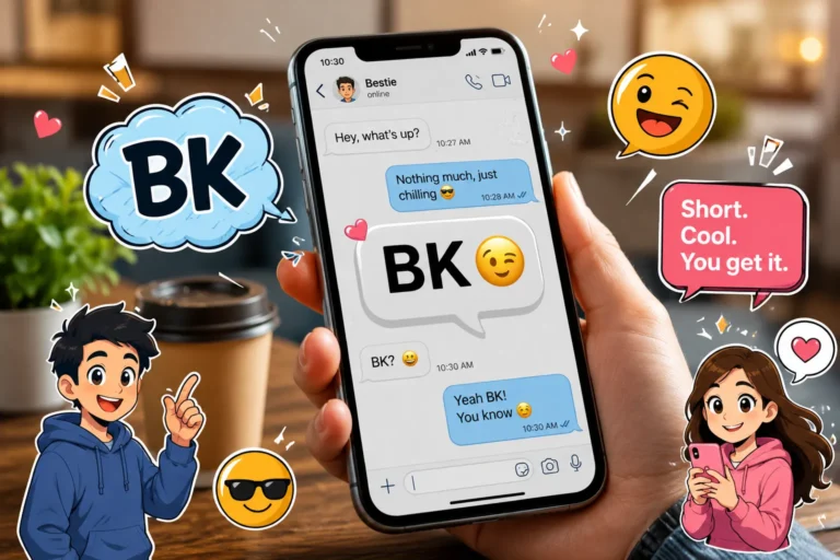 BK Meaning in Text