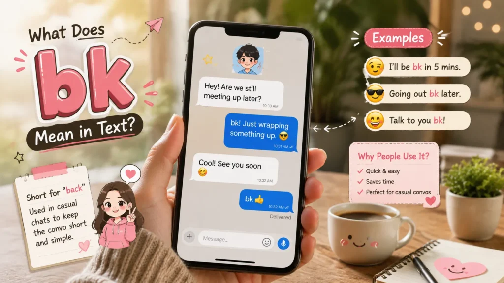 BK Meaning in Text