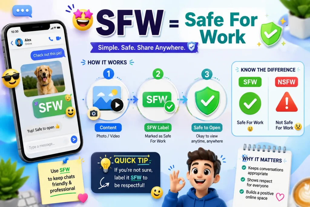 SFW Meaning in Text