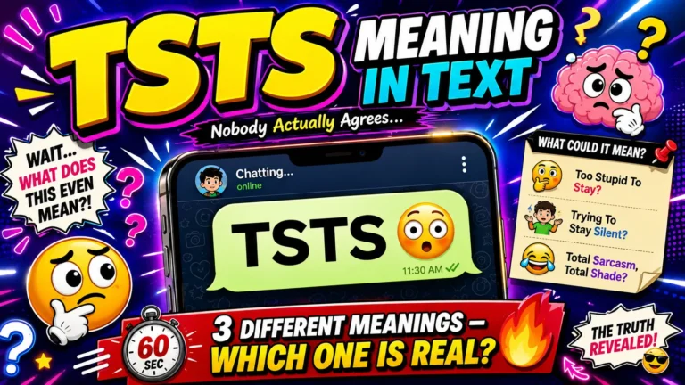 TSTS Meaning in Text