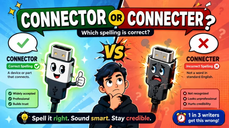 Connector or Connecter