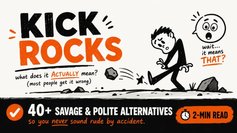 Kick Rocks Meaning