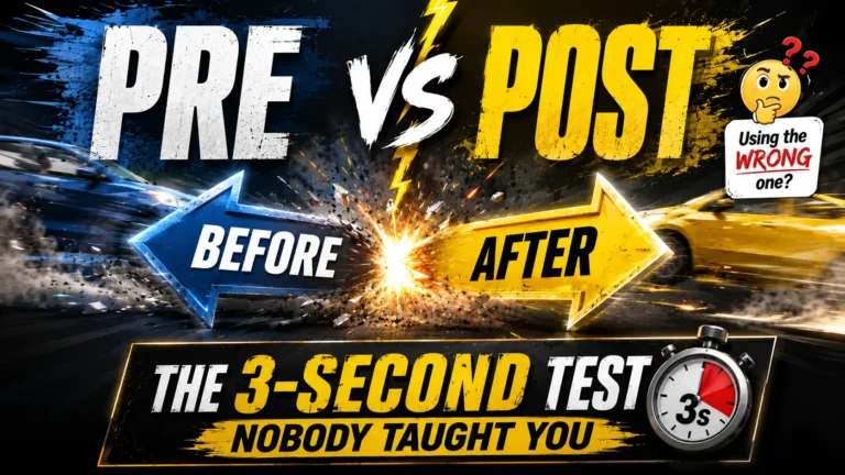 Pre vs Post