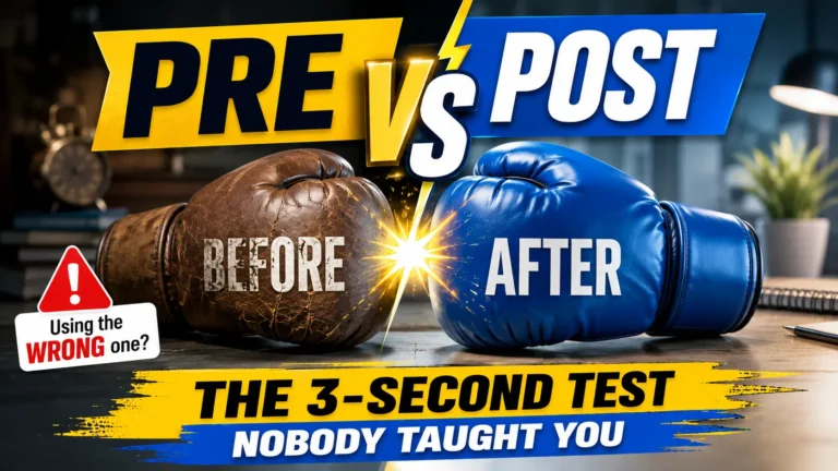 Pre vs Post