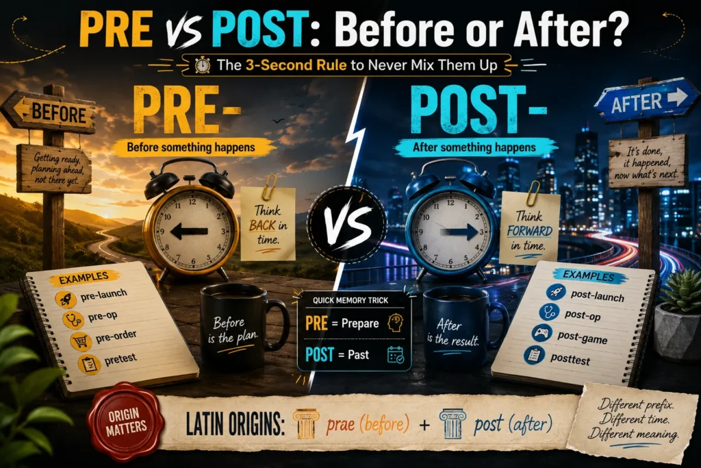 
Pre vs Post