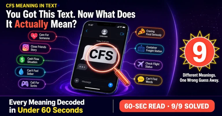CFS Meaning in Text