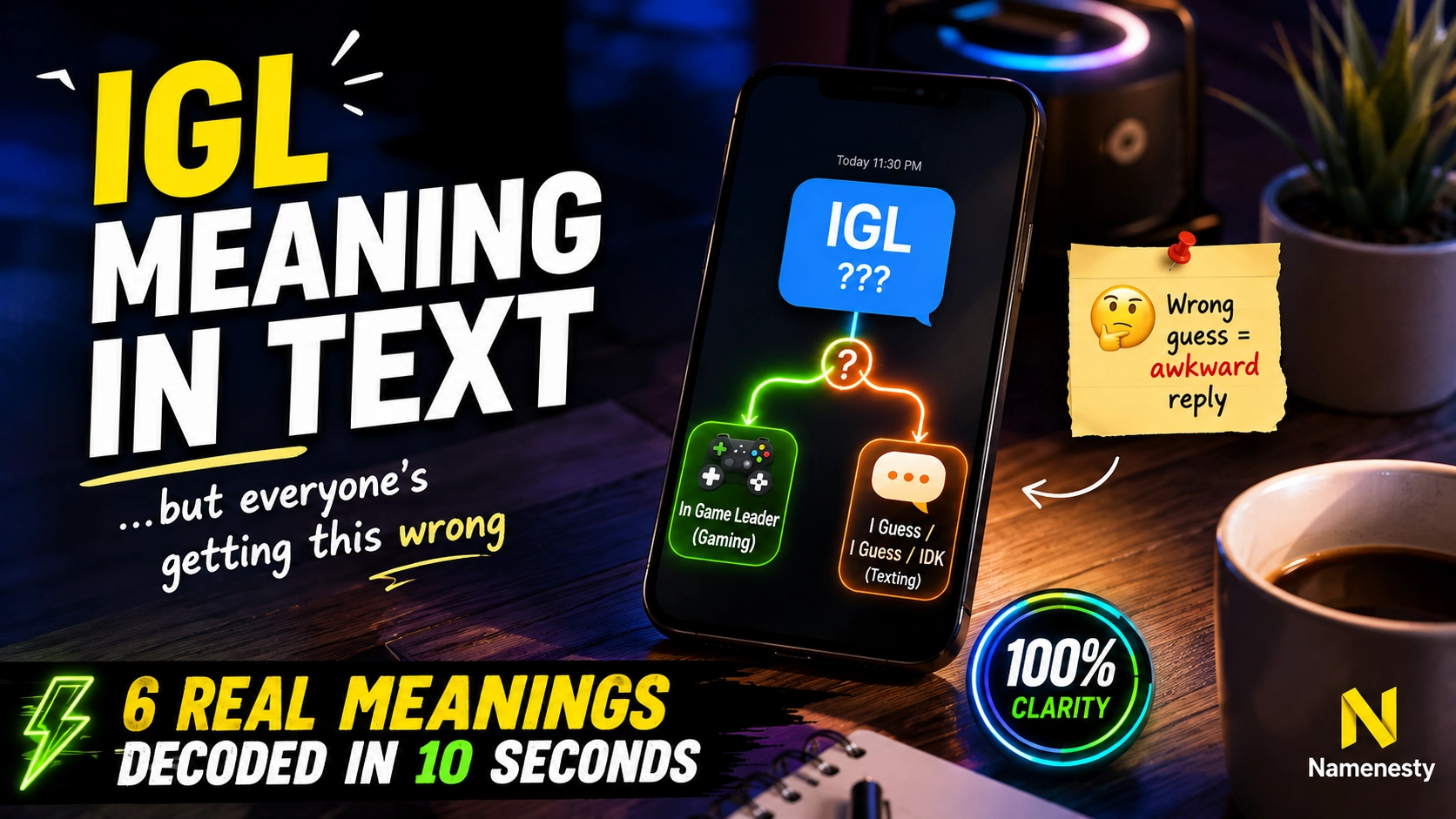 IGL Meaning in Text
