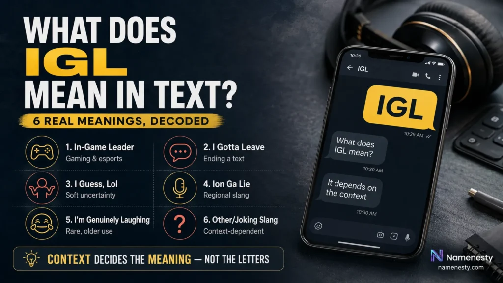 IGL Meaning in Text