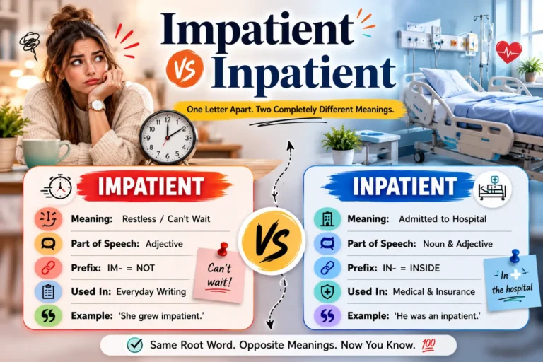Impatient vs Inpatient