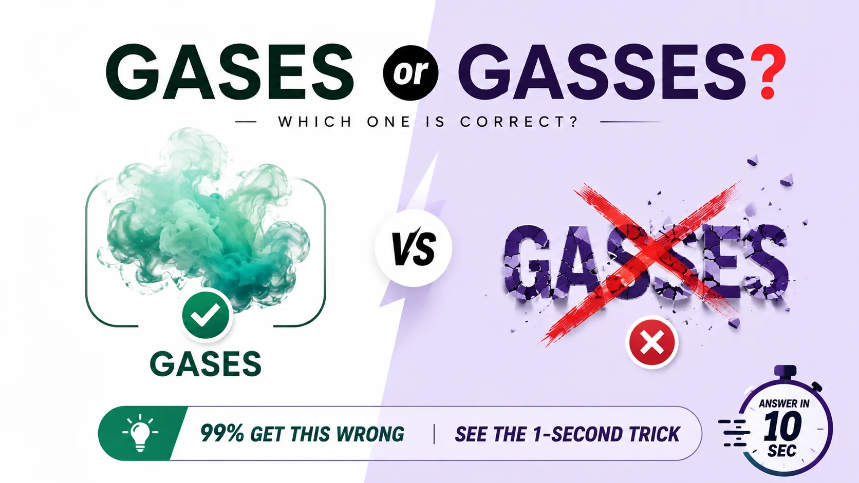 "Gases or gasses?