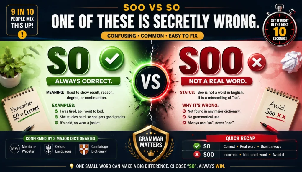 Soo vs So 