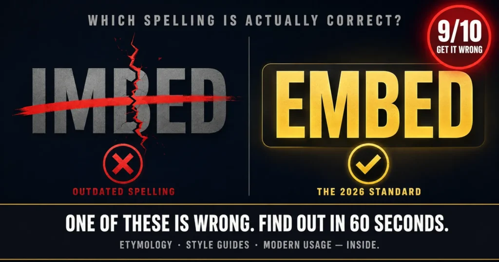 
Imbed vs. Embed 