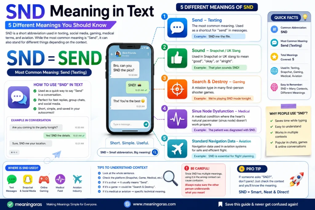SND Meaning in Text