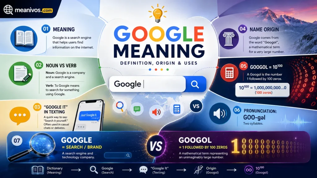 Google meaning 