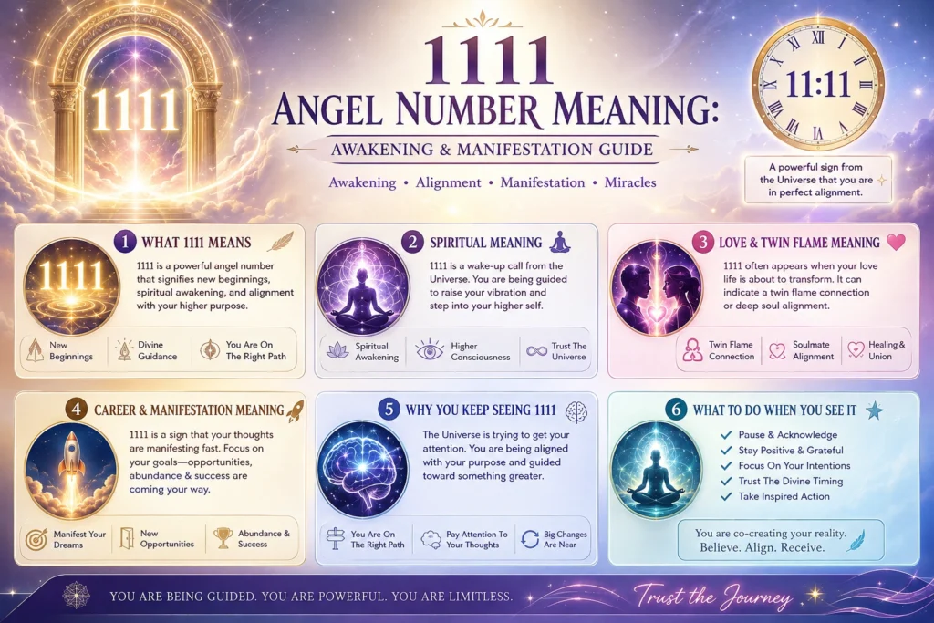 1111 angel number meaning i